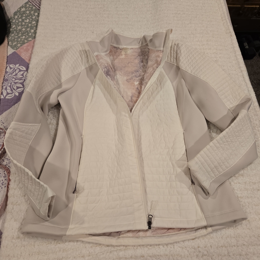 *Calia* Women's Cream and Pink Jacket